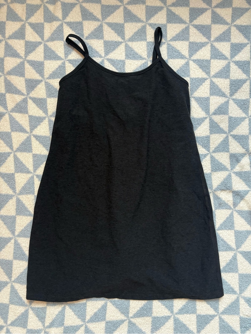 Beyond Yoga Black Mini Slip Dress with Spaghetti Straps
